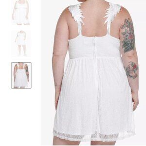 Hot Topic - Sweet Society - White Angel Wings Lace Cami Dress - NWT